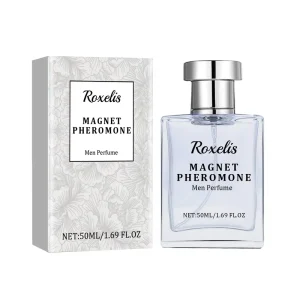 Men Pheromone Fresh Perfume 50ml Long Lasting Clear Glass Bottle Fragrance Silver Cap
