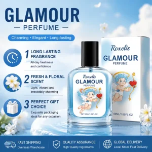 Mens Eau De Parfum 50ml Long Lasting Floral Fragrance Spray Glass Bottle Eco Friendly Gift for Men Daily Use