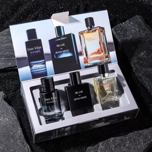 Men’s Woody Cologne Set Eau De Toilette Spray Long-Lasting Fragrance Perfume Gift Box Custom Logo