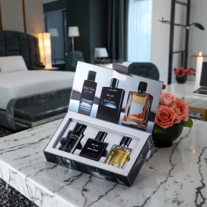 Men’s Woody Floral Eau De Parfum Set 30ml Perfume Gift Set with Dating Gift Box Mini Spray Set