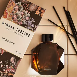 Mescente Luxury Flower Sticks Tobacco And Teakwood Fragrance Oil Reed Diffuser