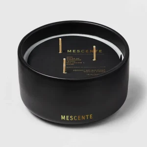 Mescente Luxury Private Label Large 3 Wicks Vessels Aromatherapy Fragrance Oil Candle with Lid
