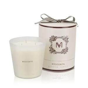 Mescente Wholesales Luxury Private Label 3 Wicks Frosted Candle Jars Soy Wax Scented Candles with Box