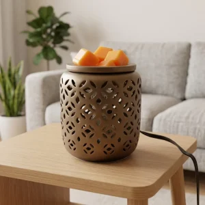 Metal Electric Candle Warmer Lamp Incense Burner Halogen Bulb Eco Friendly Home Decor Aromatherapy Scented Indoor Outdoor Use