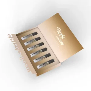 Mini Eco Friendly Perfume Flip Top Discovery Box Set Rigid Base Lid Customizable Empty Subscription Packaging 30% PCR Glass