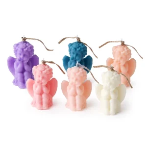 Mini Handmade Soy Wax Luxurious Little Angel Shaped Aromatherapy Long lasting Candle Easter Diwali Christmas Valentine’s Day