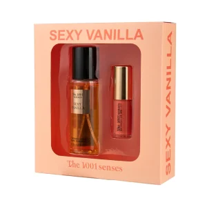 Mini Perfume Floral Fragrance Mist 75ml Body Splash With 3.5 Lip Gloss Travel Set