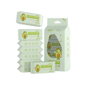 Mini Sachet Unscented Sanitary Wipes Disposable Cleaning Wipes for Newborn Sensitive Skin