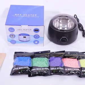 Mini Single Black Electric Portable Wax Pot Heater Body Hair Removal Wax Melt Gift Set