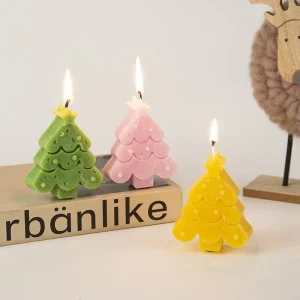 Mini Soy Wax Handmade Modern Scented Candles All Natural Luxury Dinner Tree Candle Christmas Decorations Gifts