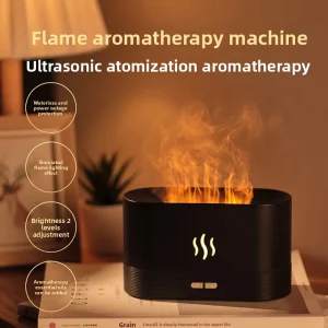 Mini Waterless USB Fire Effect Aromatherapy Diffuser Quiet Mist Maker Fragrance Humidifier air Freshener Machine