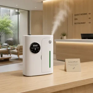 Minimalist Commercial Aroma Diffuser One Touch Operation 300m Coverage Waterless Large Capacity Wall Mounted Hotel Household