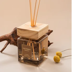 Minimalist Glass Reed Diffuser Set Alcohol Free Natural Oil Private Label Home Reed Diffuser for Bedroom Office