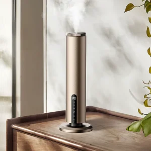 Minimalist Tower Aroma Diffuser with Night Light for Large Rooms
