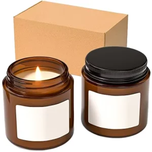 Modern Glass Jar Single Wick Soy Wax Aromatherapy Candle Long lasting Multiple Scents Birthdays Parties Home Bedroom Living Room