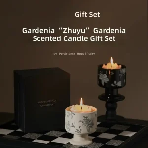 Modern Home Bedroom Decor Handmade Eco-friendly Soy Wax Votive Candle Ceramic Jar Customized Long-Lasting Aromatherapy
