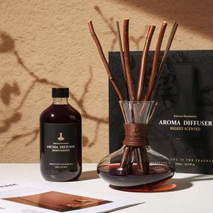 Modern Hotel Lobby Office Large Room Scenting 500ml Glass Aromatherapy Home Decor Sage Reed Diffuser