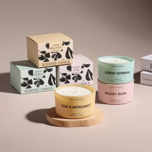 Modern Luxury Matte Glass Aromatherapy Soy Wax Scented Candles Fragrance for Desktop