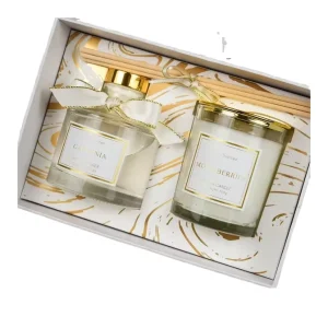 Modern Luxury Soy Wax Scented Candles Gift Set Handmade Diffusers for Weddings Mother’s Day Private Label