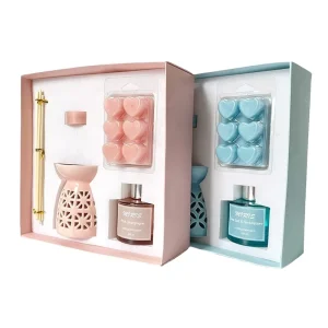 Mothers Day Warmer Scented Soy Wax Home Fragrance Diffuser Luxury Tea Light Candles Ceramic Wax Melt Burner Wax Melts Gift Set