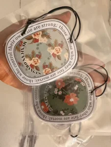 Multi Use Custom Scented Paper Air Freshener Car Hanging Wardrobe Sachet Bookmark