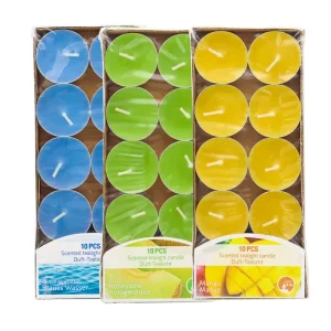 Multicolor Paraffin Wax Non Toxic Unscented Tealight Candles 2 4 Hours Burning Home Decoration For Christmas & Diwali