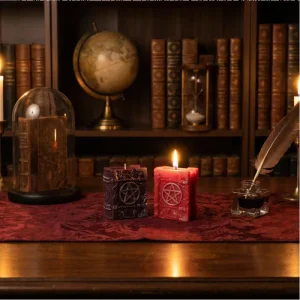 Mystic Ritual Handmade Soy Wax Aromatherapy Scented Candle Holiday New Year Spiritual Home Decor Magic Spell Book Design