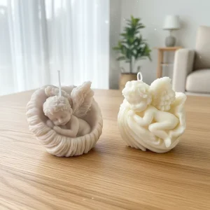 N 072 Rose Angel Aroma Soy Wax Candle Eco friendly Handmade Photography Props Desktop Decoration Wedding Favor Scented Candles