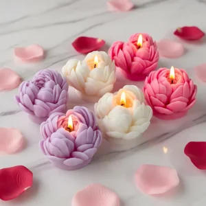 N 191 Valentine’s Day Peony Flower Scented Candles & Home Fragrance Wedding Favors Soy Wax Aroma Candles Home Decor