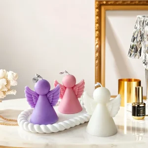 N-216 3D Boy and Girl Angel Shaped Soy Wax Scented Candles for Home Decor