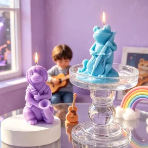 N 268 Candle Making Supplies Animals Playing Musical Instruments Soy Wax Scented Candles Aroma Diffuser Candles Home Fragrance