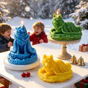 N 269 New Style Wolf Scented Candles & Home Fragrance Animal Shape Handmade Soy Wax Candles Home Decore Decoratiuve Itesm