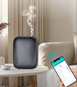 NEW Model App Controlled 400ml Home Electric Aroma Diffuser Fragrance Oil Scent Waterless Essential Oil Diffuser Button