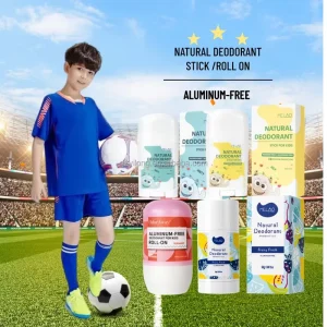Natural Aluminum Free Natural Deodorant Stick for Kids Outdoor Sports 24h Long Lasting Odor Wetness Gentle Deodorant Roll on