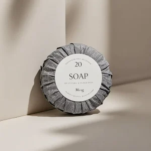Natural Amenities Soap with Passion Fruit Scent Round Bar for Hotel and Spa Guest Use