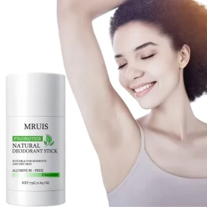 Natural Deodorant Stick Body Stick Probiotics 75g Mineral Ingredients Odor Removing Anti Sweating Antiperspirant Blam