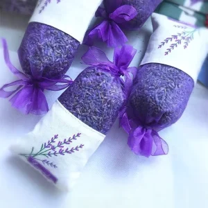 Natural Dry Lavender flower Buds Aromatherapy Scent Bag dried Lavender Sachet for Car Spice Drawer and Closet decor