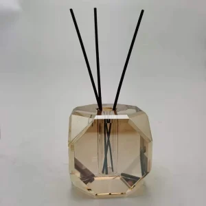 Natural Essential Oil Square Glass Reed Diffuser Alcohol Free Long Lasting 50ml Air Freshener