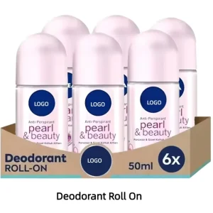 Natural Extra Whitening Deodorant Roll on 8 Superfood Vitamin C Brightening Antiperspirant 48H Persistent Body Guard OEM ODM