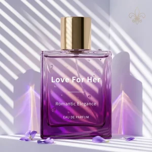 Natural Floral Scent Gradient Glass Gold Cap Fine Mist Spray Liquid Eau De Parfum Women for Daily Dating Gift