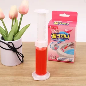 Natural Fragrance Gel Toilet Cleaner Flower Design Syringes Effective Deodorizer and Bowl Cleaner