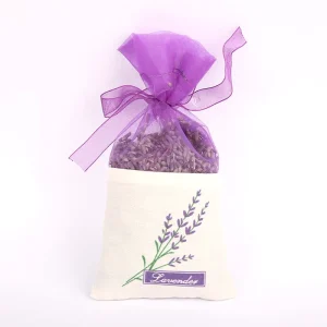 Natural Lavender Dried Flowers Sachet Pouch for Sleep Aid Bedroom Closet Deodorizing Portable Design