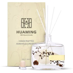 Natural Materials Long Lasting Fragrance Relaxing Eco Friendly Reusable Glass Bottle Home Tea Aroma Luxury Reed Diffusers