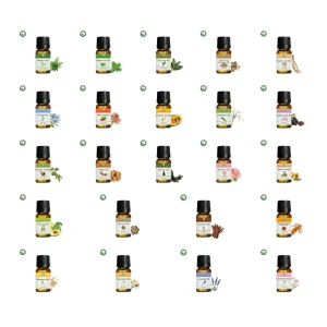 Natural Mugwort Essential Oil Artemisia Argyi Soothing Herbal Aroma Light Yellow Transparent Bulk Body