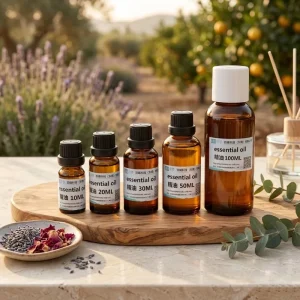 Natural Plant Based Essential Oil Set of 10ml Roller Bottle for Anxiety Relief and Mood Booster