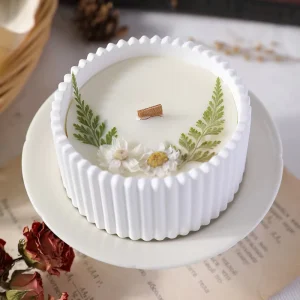 Natural Plant Wax Creative Scented Candles with Various Dried Flowers Essential Oil Fragrance Home Decor Wedding Favors