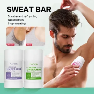Natural Solid Vegan Deodorizer Sandalwood Lemon Deodorant Balm Antiperspirant Cruelty Free Stick for Women and Men