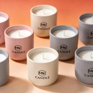 Natural Soy Wax Aromatherapy Candle Handmade Ceramic Scented Candle Jar Custom Logo Holiday Thanksgiving Christmas