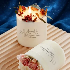 Natural Soy Wax Pillar Candle Christmas Holiday Decorative Handmade Aromatherapy Eco Friendly Minimalist Home Decor OEM ODM