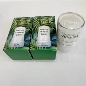 Natural Unisex Alum Crystal Deodorant Solid Form for Daily Body Use